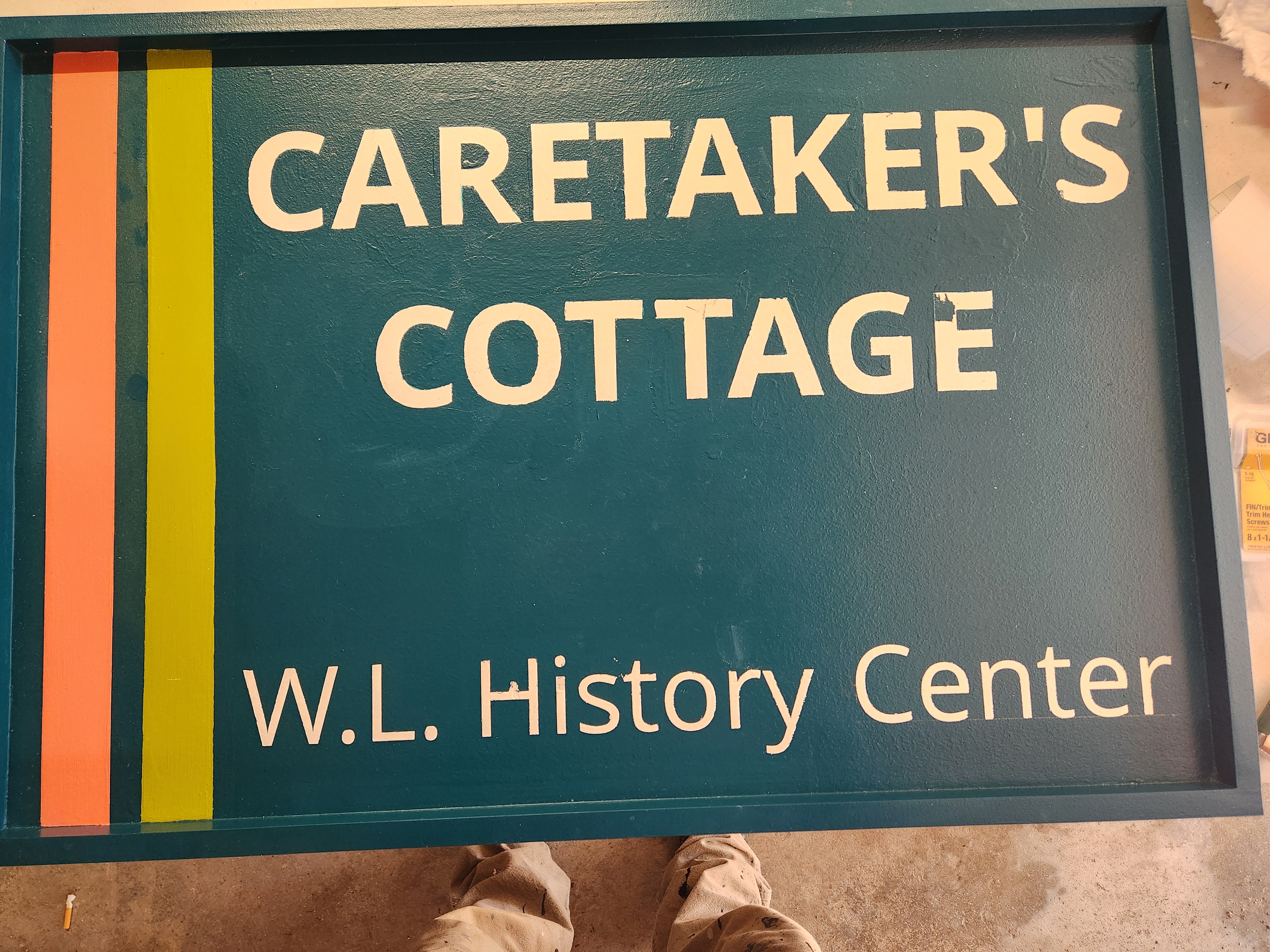 Caretakers Cottage Sign